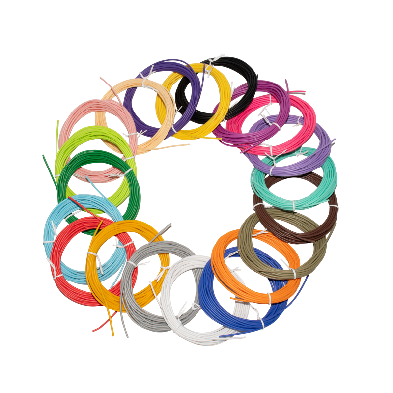 Filamente de schimb AERIUM pentru pixuri 3D, 1,75 mm PCL, 5 metri × 20 culori Filamente de schimb AERIUM pentru pixuri 3D, 1,75 mm PCL, 5 metri × 20 culori