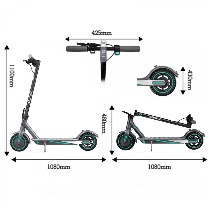 Trotinetă electrică AERIUM T350 PRO albastră