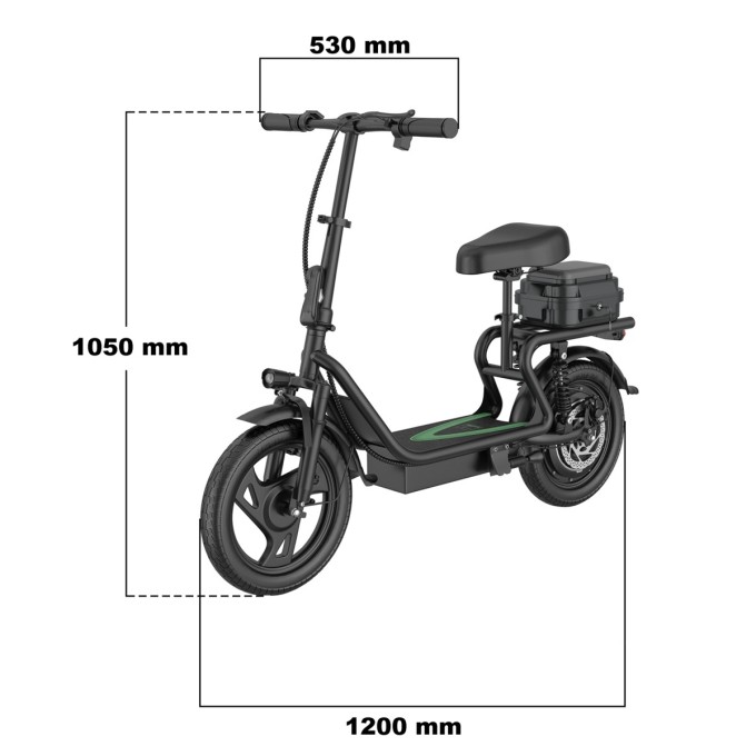 Trotinetă electrică AERIUM AOVO PRO COMFORT V2 (2026) neagră