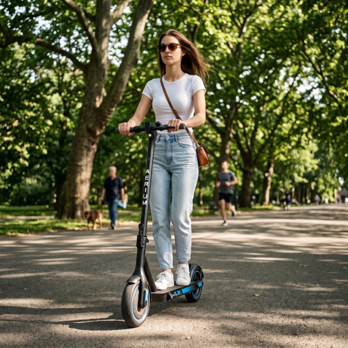 Trotinetă electrică AERIUM MaxRide T500 albastră Trotinetă electrică AERIUM MaxRide T500 albastră