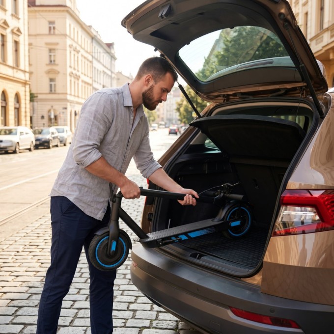 Trotinetă electrică AERIUM MaxRide T500 albastră Trotinetă electrică AERIUM MaxRide T500 albastră