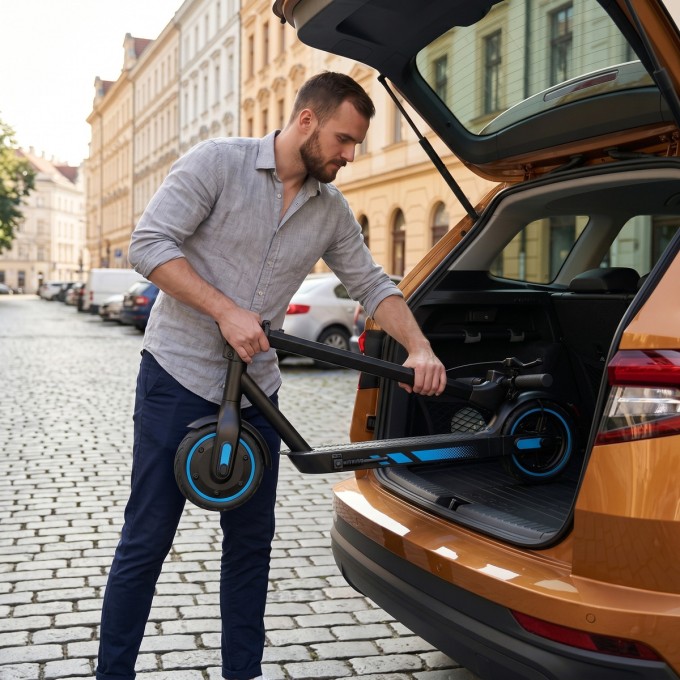 Trotinetă electrică AERIUM MaxRide T500 albastră Trotinetă electrică AERIUM MaxRide T500 albastră